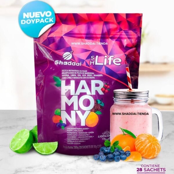 COLÁGENO HIDROLIZADO HARMONY DOYPACK 28 SOBRES - Imagen 2