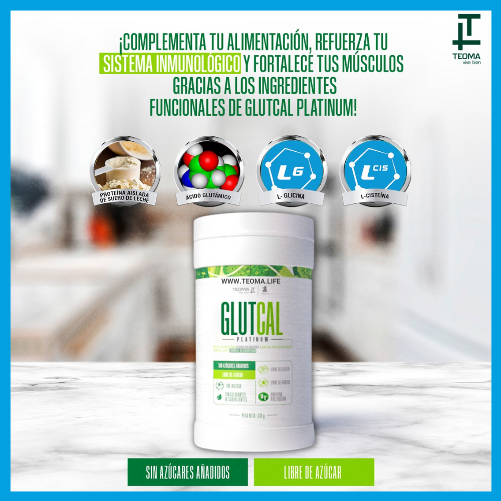 GLUTCAL PLATINUM Frasco de 330 gramos