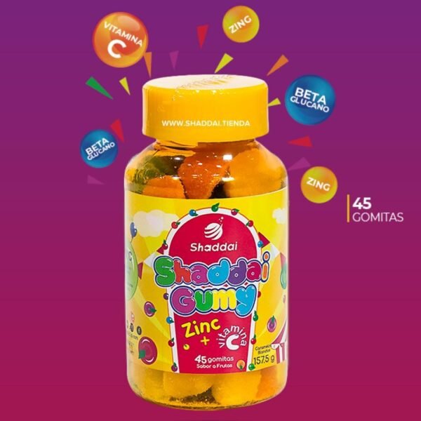 SHADDAI GUMY - GOMITAS VITAMINA C Y ZINC - Imagen 2