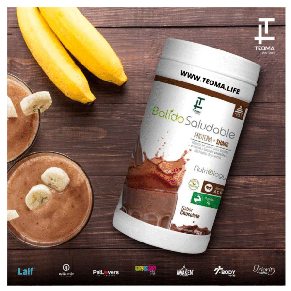 BATIDO SALUDABLE Chocolate Frasco de 500 gramos - Imagen 3